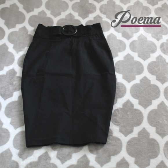 Black Pencil Skirt - Picture 1 of 3
